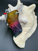 Stamped Leather Lighter Case - Griz