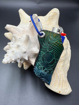 Stamped Leather Lighter Case - Deep Dark Dangerous