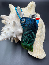 Stamped Leather Lighter Case - Of The Trees