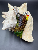 Stamped Leather Lighter Case - Shpongle