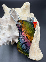 Stamped Leather Lighter Case -Tool