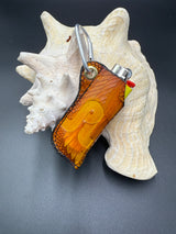 Stamped Leather Lighter Case - Pretty Lights