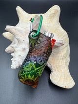 Stamped Leather Lighter Case - Panic