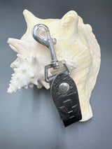 Stamped Leather Accessory Clip - Tipper