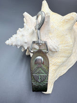 Stamped Leather Accessory Clip - Of The Trees