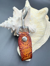 Stamped Leather Accessory Clip - Ween