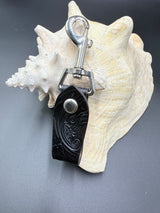 Stamped Leather Accessory Clip - Tool