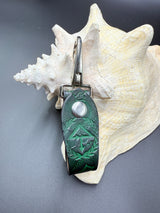 Stamped Leather Accessory Clip - Of The Trees