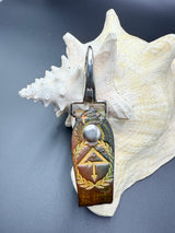 Stamped Leather Accessory Clip - Of The Trees