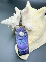 Stamped Leather Accessory Clip - Aphex Twin