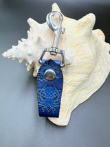 Stamped Leather Accessory Clip - Deep Dark and Dangerous