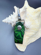 Stamped Leather Accessory Clip - Aphex Twin