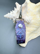 Stamped Leather Accessory Clip - Of The Trees