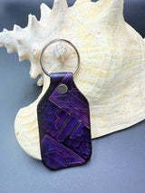Stamped Leather Keychain - Funktion One
