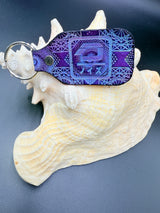 Stamped Leather Keychain - Detox Unit