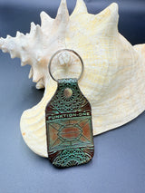 Stamped Leather Keychain - Funktion One