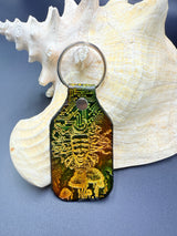 Stamped Leather Keychain - Shpongle