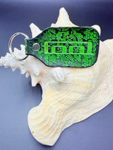 Stamped Leather Keychain - Tool