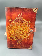 Stamped Leather Journal - Minimal Design