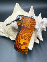 Stamped Leather Lighter Case -Tipper