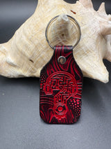Stamped Leather Keychain - Tipper 3.0 Austin R
