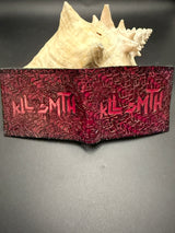 Stamped Leather Bifold Wallet - KLL SMTH