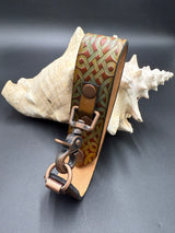 Stamped Leather Deluxe Mug Strap- Celtic