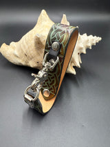 Stamped Leather Deluxe Mug Strap- Celtic