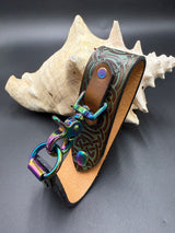 Stamped Leather Deluxe Mug Strap- Celtic