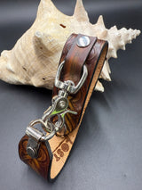 Stamped Leather Deluxe Mug Strap- Celtic