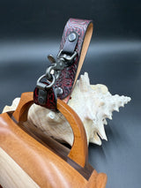 Stamped Leather Deluxe Mug Strap- Celtic