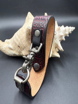 Stamped Leather Deluxe Mug Strap- Celtic