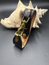 Stamped Leather Deluxe Mug Strap- Celtic