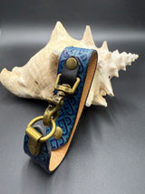 Stamped Leather Deluxe Mug Strap- Celtic