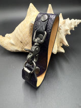 Stamped Leather Deluxe Mug Strap- Celtic