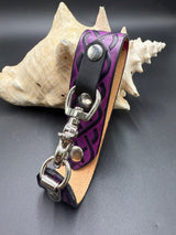 Stamped Leather Deluxe Mug Strap- Celtic