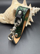 Stamped Leather Deluxe Mug Strap- Celtic