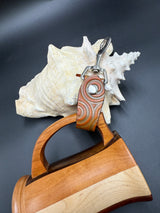 Stamped Leather Mug Strap with Belt Clip  - Nordic