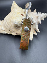 Stamped Leather Mug Strap with Belt Clip  - Cthulhu