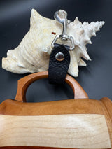 Stamped Leather Mug Strap with Belt Clip  - Celtic