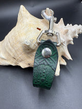 Stamped Leather Mug Strap with Belt Clip  - Celtic