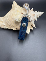 Stamped Leather Mug Strap with Belt Clip  - Celtic