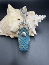 Stamped Leather Mug Strap with Belt Clip  - Celtic