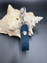 Stamped Leather Mug Strap with Belt Clip  - Celtic