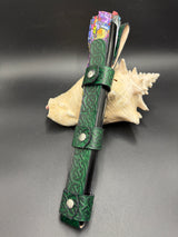 Stamped Leather Large Fan Holster - Celtic