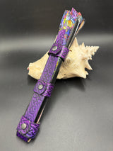 Stamped Leather Large Fan Holster - Celtic