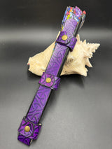 Stamped Leather Large Fan Holster - Celtic