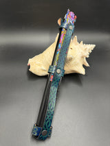 Stamped Leather Narrow Fan Large Holster - Celtic