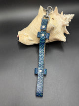 Stamped Leather Narrow Small Fan Holster - Celtic