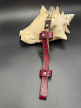 Stamped Leather Narrow Small Fan Holster - Celtic